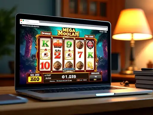 Mega Moolah pokie artwork at GW Casino